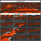 Custom Stitched Black Orange 3D Pattern Design Torn Paper Style Sports Pullover Sweatshirt Hoodie photo 3