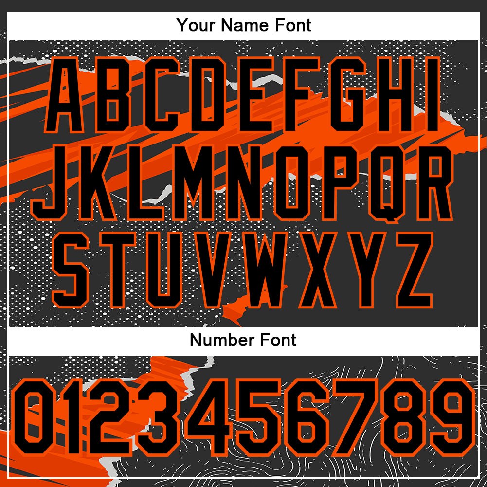 Custom Stitched Black Orange 3D Pattern Design Torn Paper Style Sports Pullover Sweatshirt Hoodie photo 4