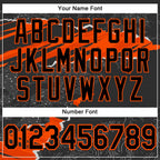 Custom Stitched Black Orange 3D Pattern Design Torn Paper Style Sports Pullover Sweatshirt Hoodie photo 4