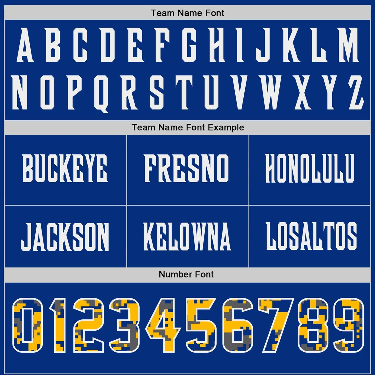 Custom Royal Camo White-Gold Authentic Digital Camouflage Panel Football Jersey photo 3