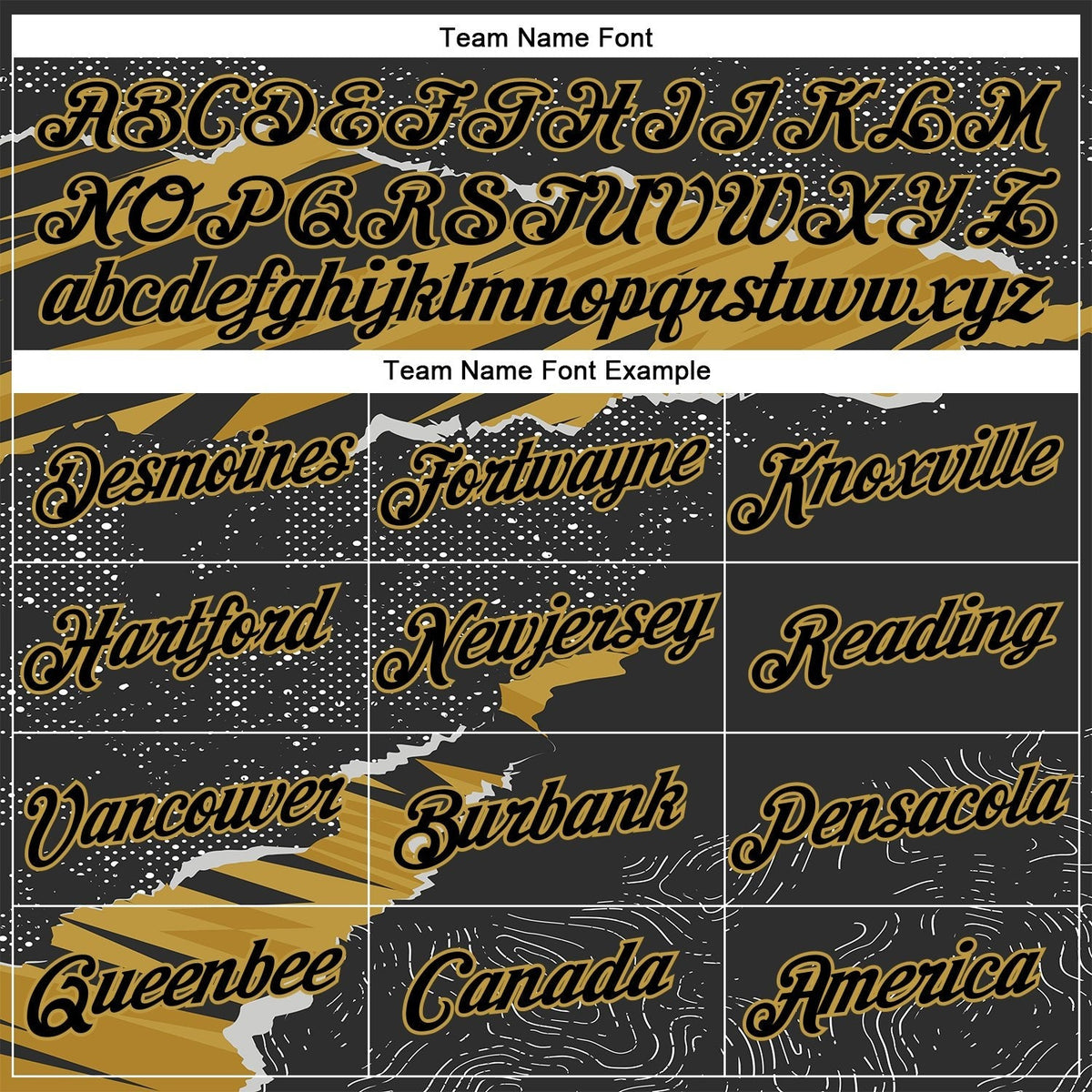 Custom Stitched Black Old Gold 3D Pattern Design Torn Paper Style Sports Pullover Sweatshirt Hoodie photo 2