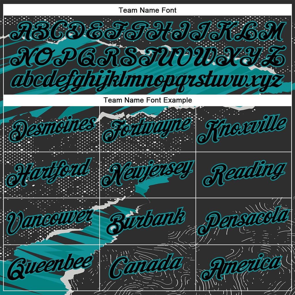 Custom Stitched Black Teal 3D Pattern Design Torn Paper Style Sports Pullover Sweatshirt Hoodie photo 3