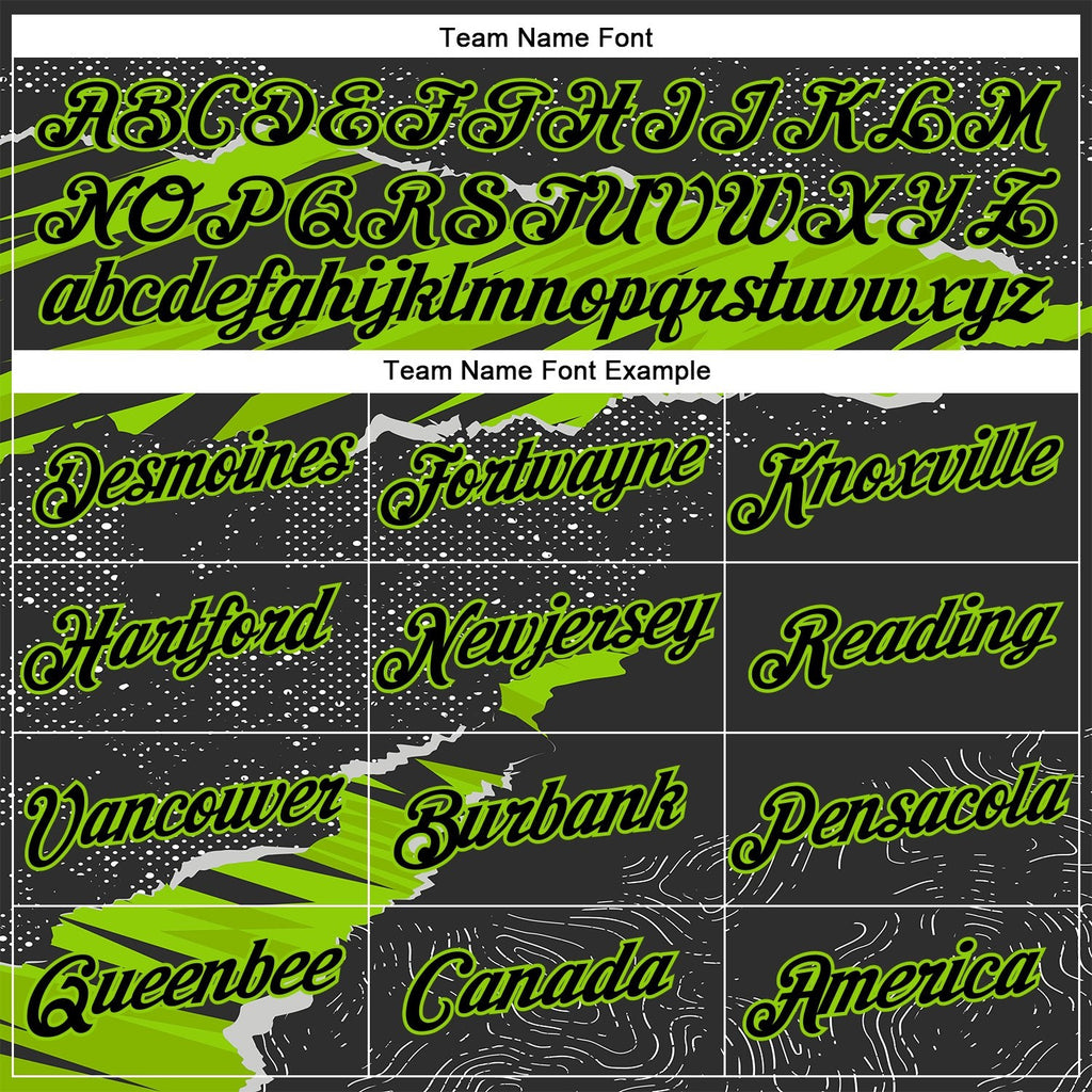 Custom Stitched Black Neon Green 3D Pattern Design Torn Paper Style Sports Pullover Sweatshirt Hoodie photo 3