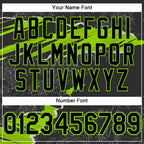 Custom Stitched Black Neon Green 3D Pattern Design Torn Paper Style Sports Pullover Sweatshirt Hoodie photo 4