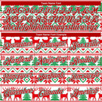Custom Stitched White Red-Kelly Green Christmas 3D Sports Pullover Sweatshirt Hoodie photo 4