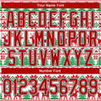 Custom Stitched White Red-Kelly Green Christmas 3D Sports Pullover Sweatshirt Hoodie photo 5