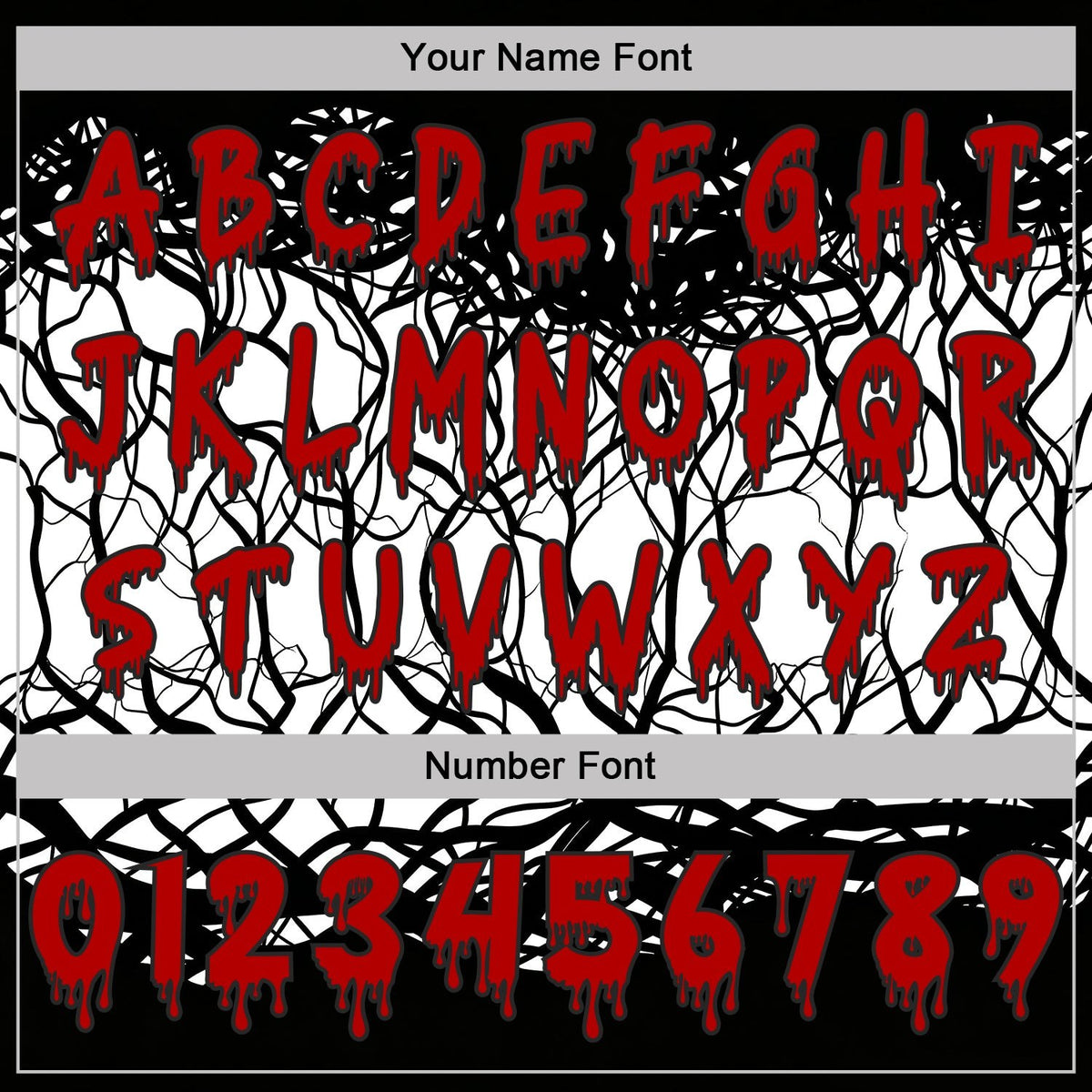 Custom  White Red-Black Halloween Horror Pullover Sweatshirt Hoodie photo 4