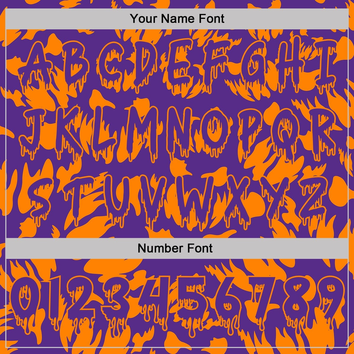 Custom  Purple-Bay Orange Halloween Spooky Pullover Sweatshirt Hoodie photo 4