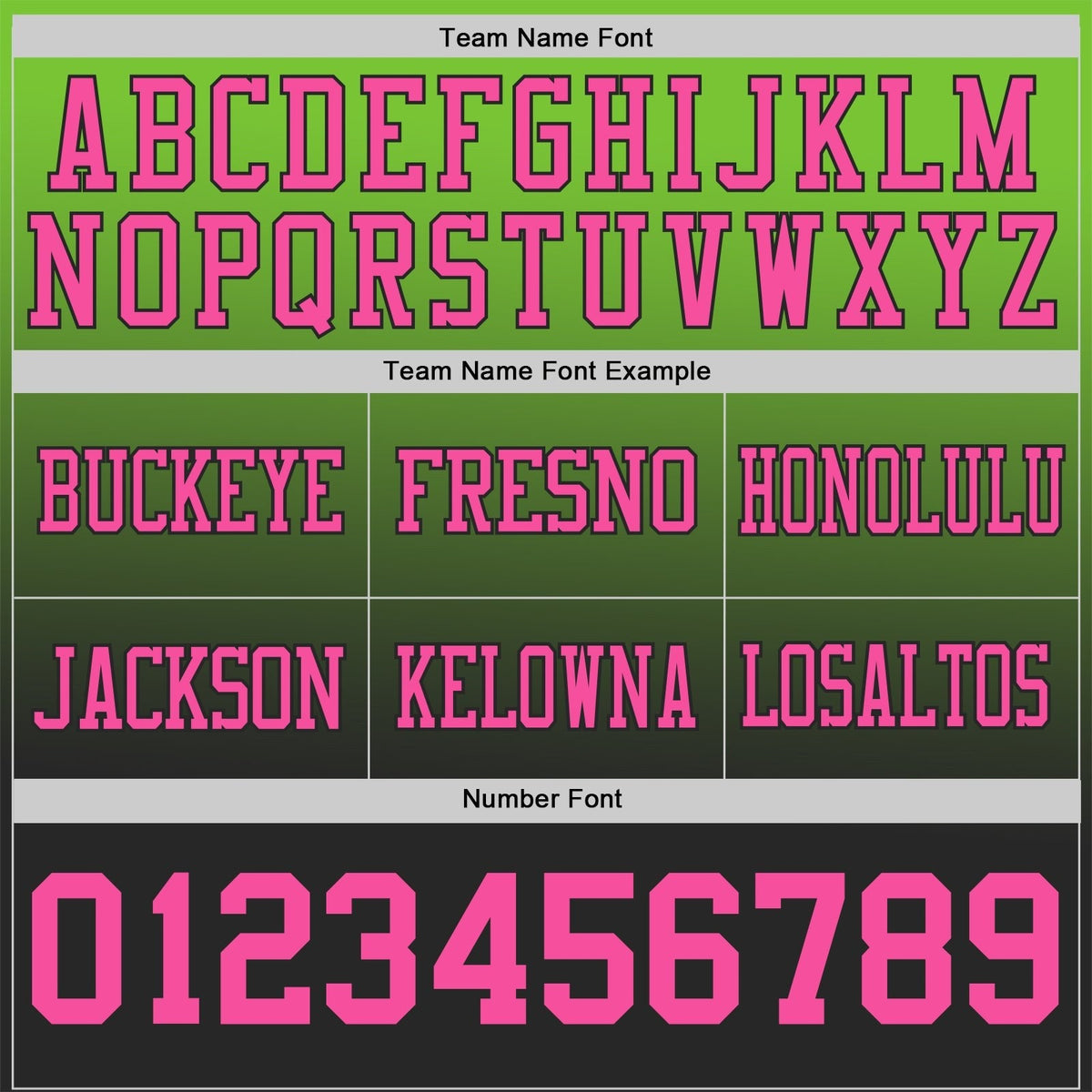 Custom Neon Green Pink-Black Authentic Gradient Style Twinkle Star Football Jersey photo 2