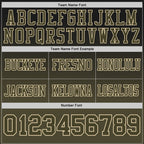 Custom Black Olive-Cream Authentic Gradient Style Twinkle Star Football Jersey photo 2