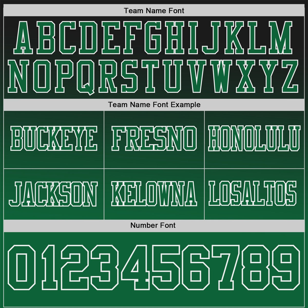 Custom Black Kelly Green-White Authentic Gradient Style Twinkle Star Football Jersey photo 2