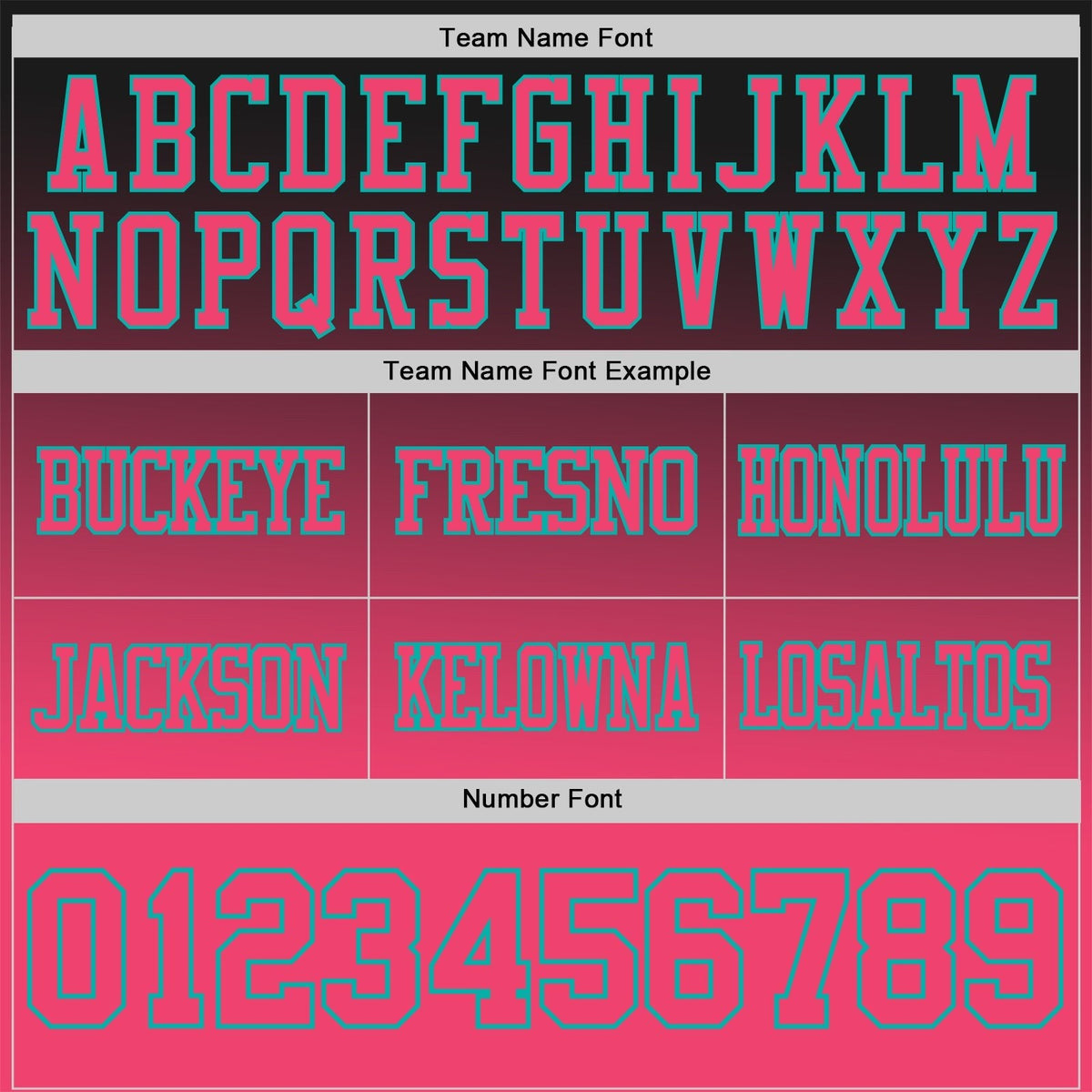 Custom Black Neon Pink-Aqua Authentic Gradient Style Twinkle Star Football Jersey photo 2