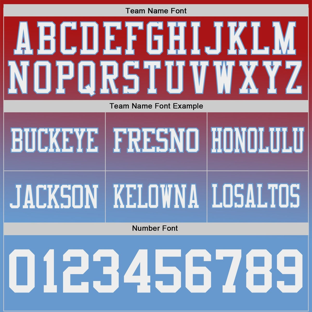 Custom Red White-Light Blue Authentic Gradient Style Twinkle Star Football Jersey photo 2