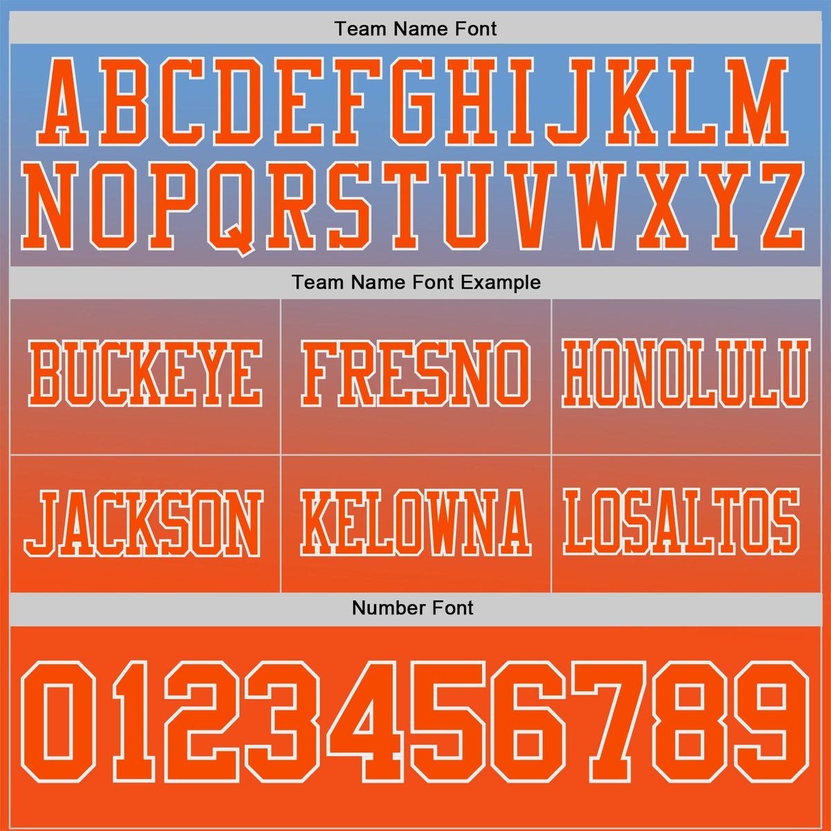Custom Light Blue Orange-White Authentic Gradient Style Twinkle Star Football Jersey photo 2