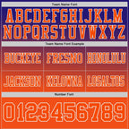 Custom Dark Purple Orange-White Authentic Gradient Style Twinkle Star Football Jersey photo 2