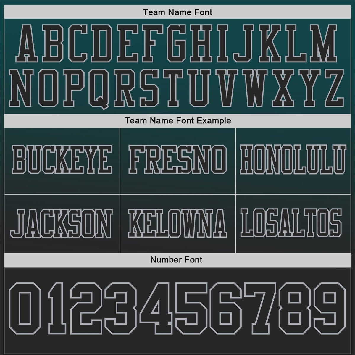 Custom Midnight Green Black-Gray Authentic Gradient Style Twinkle Star Football Jersey photo 2