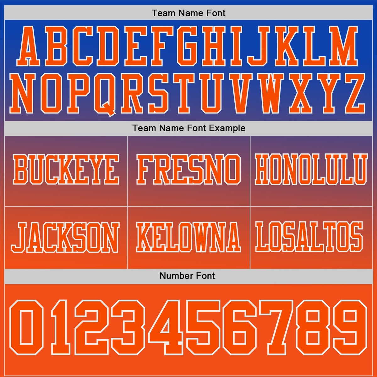 Custom Thunder Blue Orange-White Authentic Gradient Style Twinkle Star Football Jersey photo 2