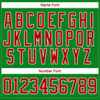 Custom Grass Green Red-White Christmas Santa Claus 3D Hockey Lace Neck Jersey photo 3