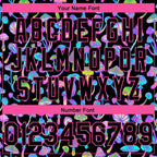 Custom Black Pink 3D Pattern Design Magic Mushrooms Psychedelic Hallucination Authentic Basketball Jersey photo 3