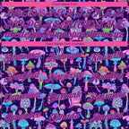 Custom Purple Pink 3D Pattern Design Flowers And Mushrooms Psychedelic Hallucination Authentic Basketball Jersey photo 2