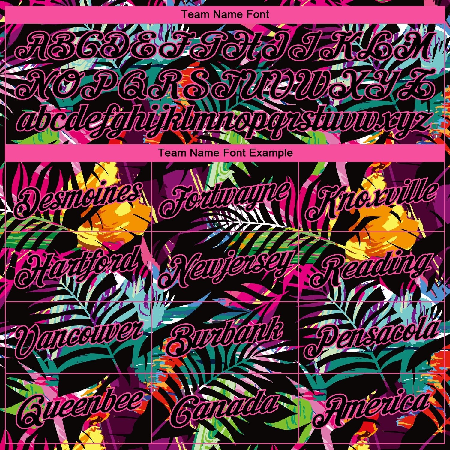 Custom Black Pink-Light Blue 3D PatternTropical Hawaii Palm Leaves Authentic Basketball Jersey photo 2