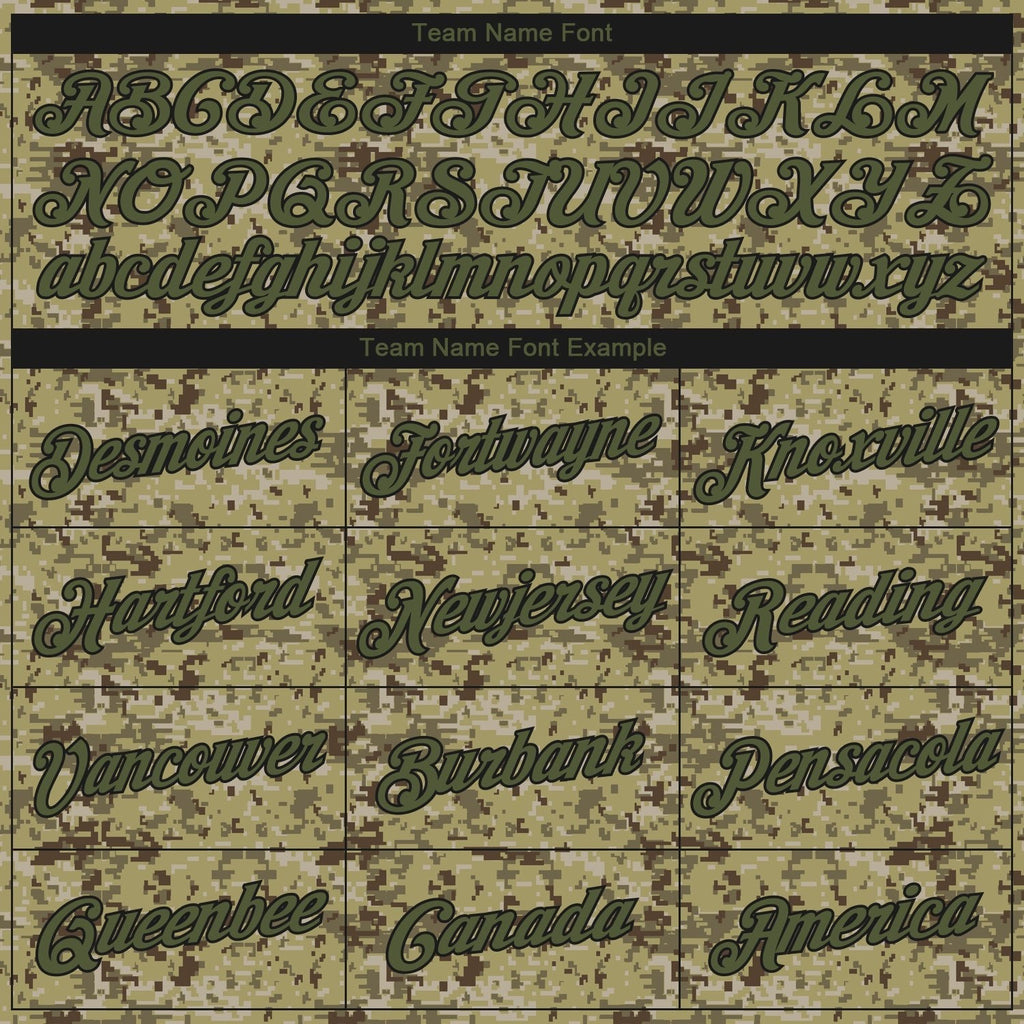 Custom Camo Olive-Black 3D Authentic Salute To Service Basketball Jersey photo 2