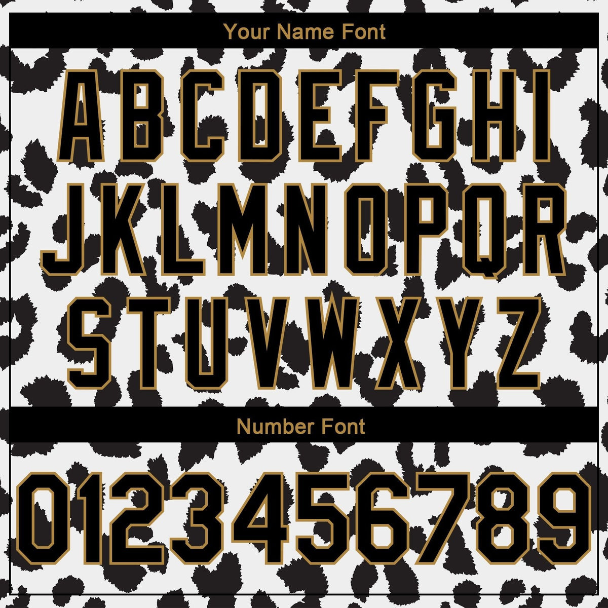 Custom White Black-Old Gold 3D Pattern Design Leopard Print Authentic Basketball Jersey photo 3