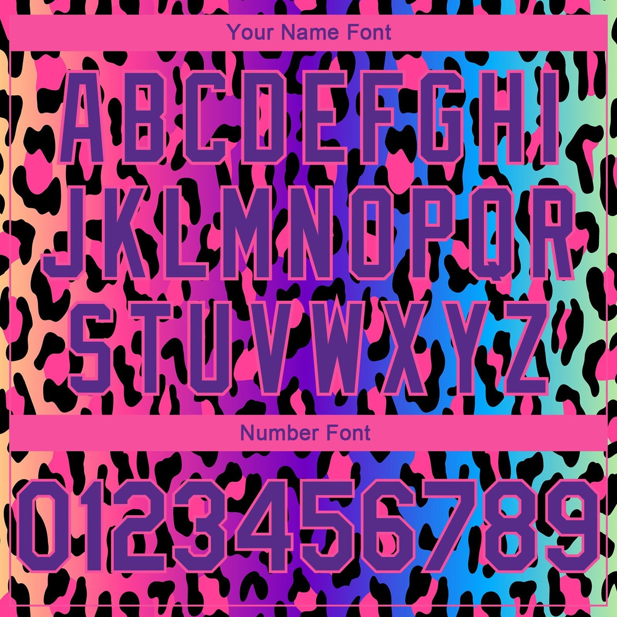 Custom Purple Pink-Black 3D Pattern Design Leopard Print Authentic Basketball Jersey photo 3