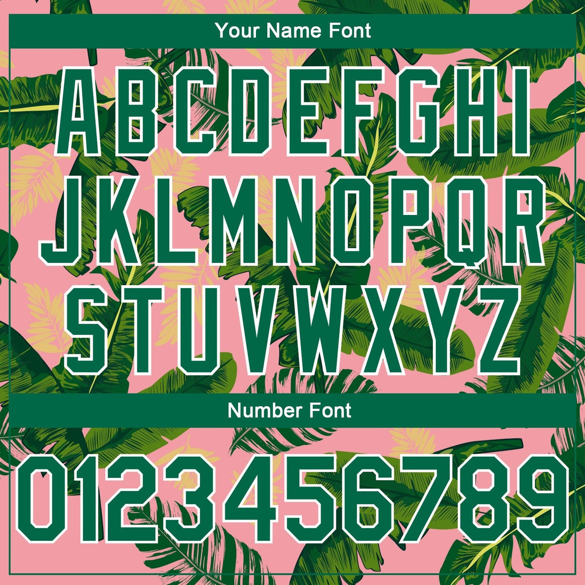 Custom Medium Pink Kelly Green-White 3D Pattern Tropical Hawaii Leaves Authentic Basketball Jersey photo 3