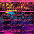 Custom Black Pink 3D Pattern Design Tropical Hawaii Palms Trees Performance T-Shirt photo 2