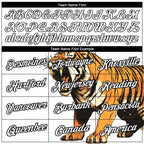 Custom White Black 3D Pattern Design Tiger Performance T-Shirt photo 2
