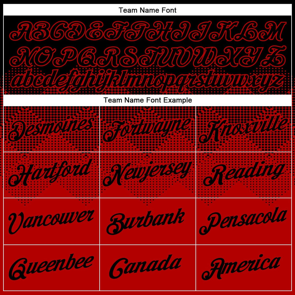 Custom Black Red 3D Pattern Design Gradient Square Shapes Performance T-Shirt photo 3