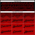 Custom Black Red 3D Pattern Design Gradient Square Shapes Performance T-Shirt photo 3