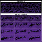 Custom Black Purple 3D Pattern Design Gradient Square Shapes Performance T-Shirt photo 2