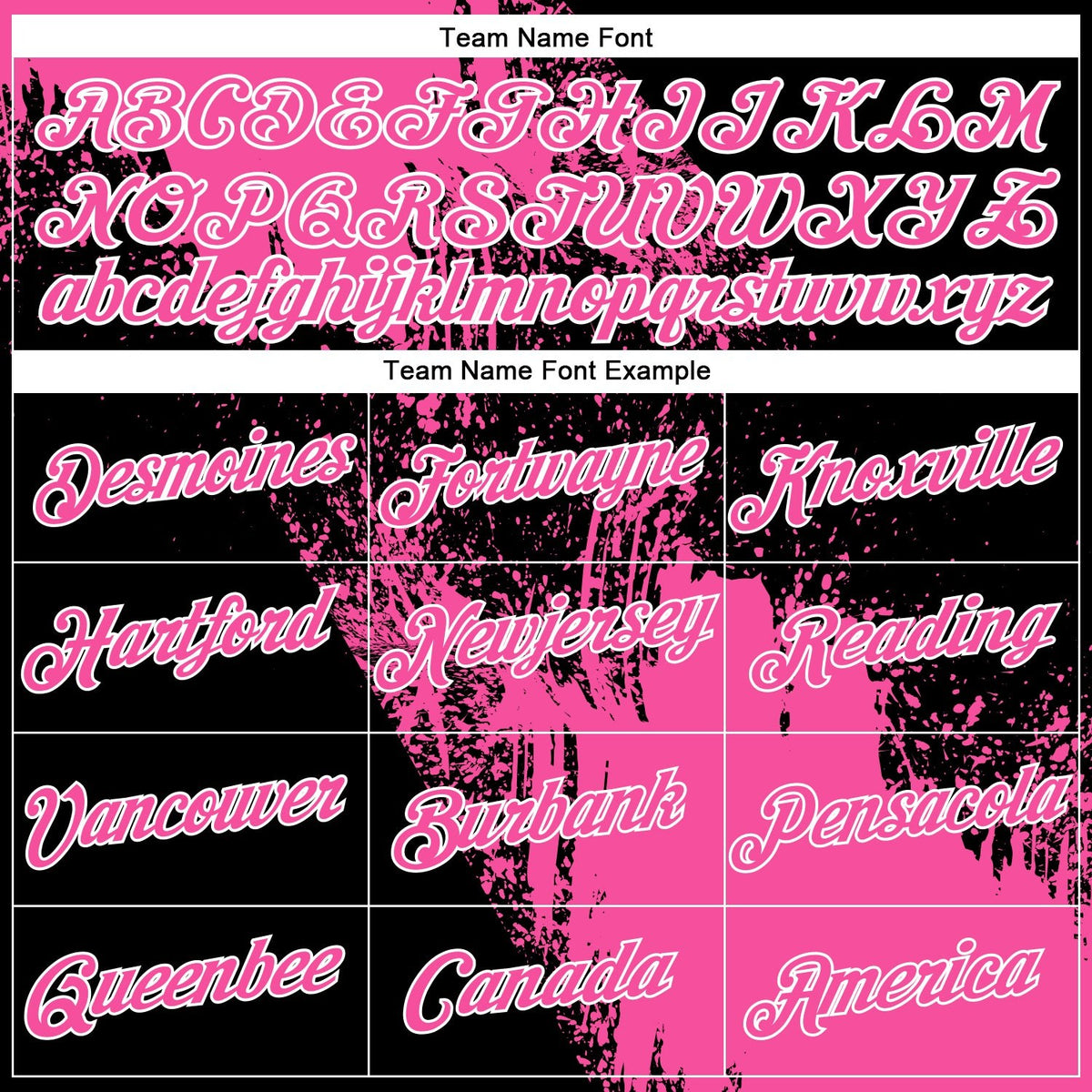 Custom Pink Black-White 3D Pattern Design Abstract Brush Stroke Performance T-Shirt photo 3