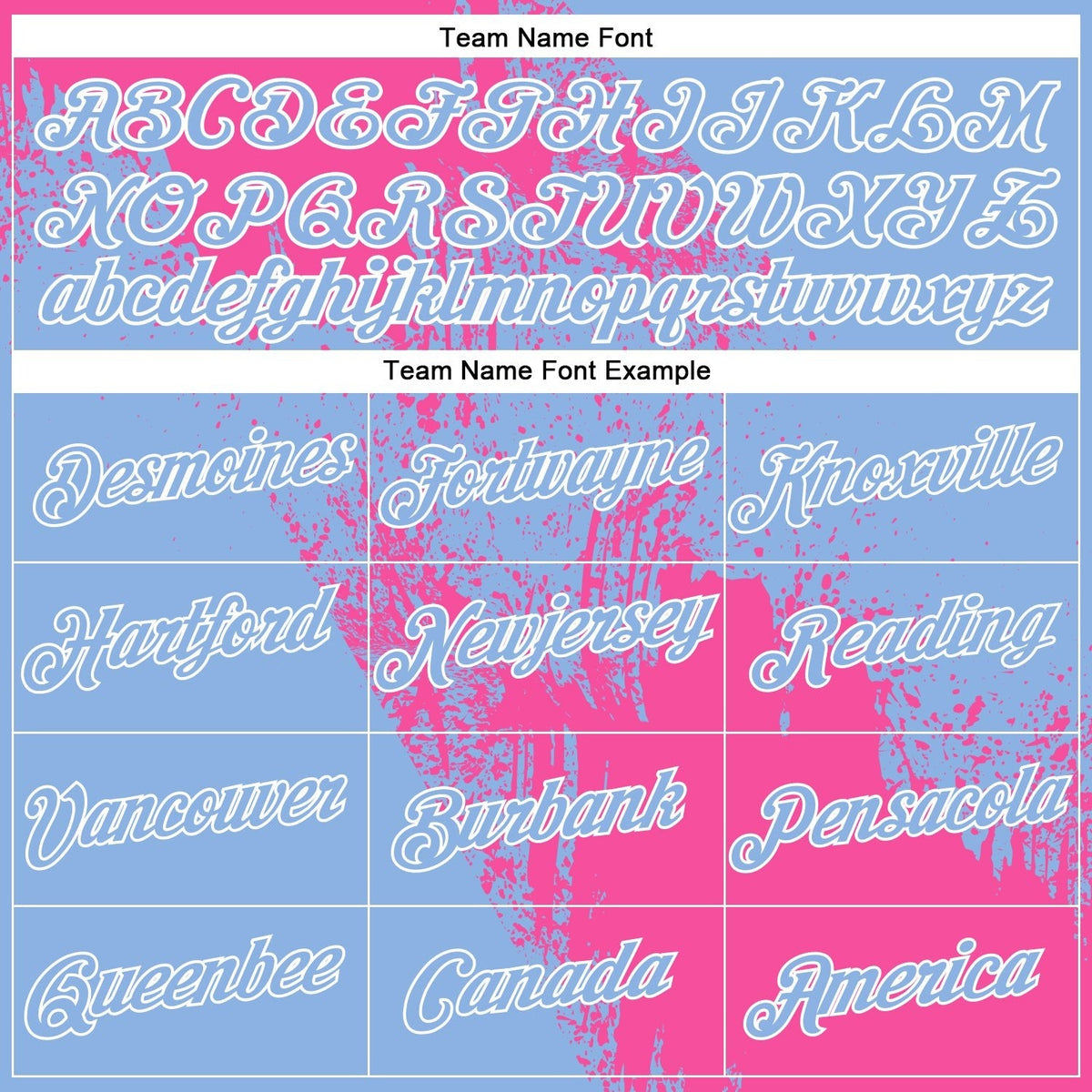 Custom Pink Light Blue-White 3D Pattern Design Abstract Brush Stroke Performance T-Shirt photo 2