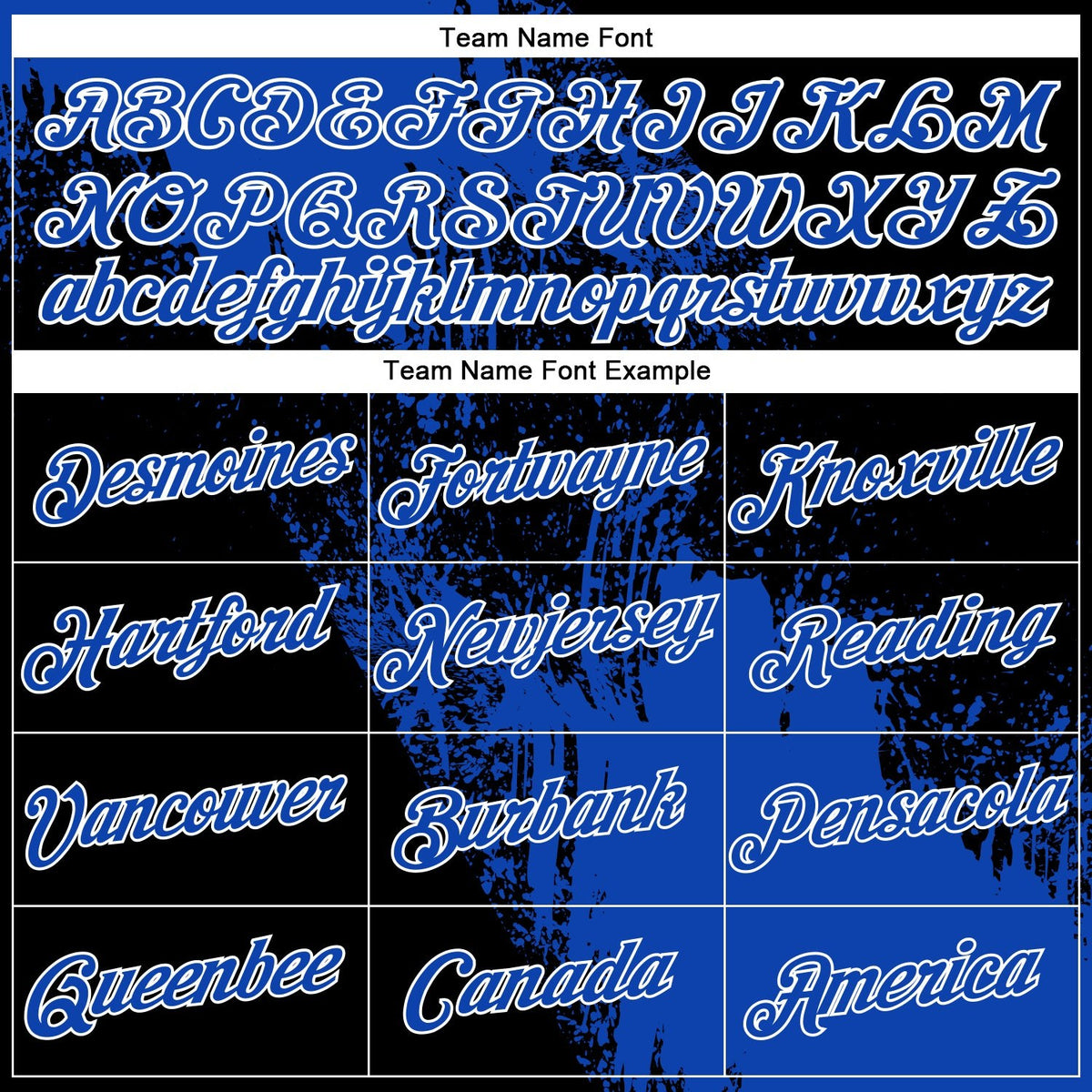 Custom Thunder Blue Black-White 3D Pattern Design Abstract Brush Stroke Performance T-Shirt photo 2