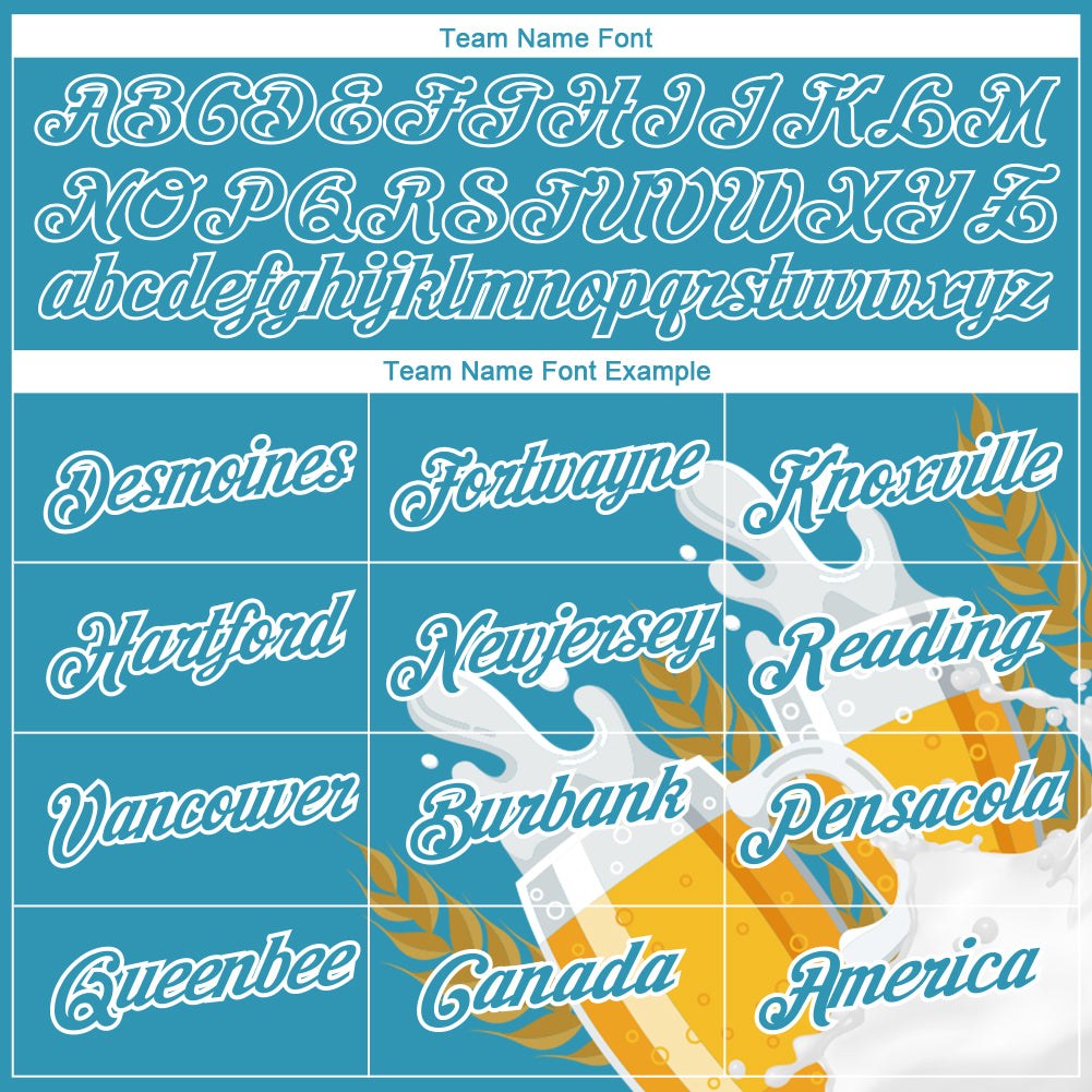 Custom Panther Blue White 3D Pattern Design Oktoberfest Beer Festival Performance T-Shirt photo 2