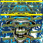 Custom Royal Light Yellow 3D Pattern Design Hawaii Style Skull And Tropical Palm Leaves Performance T-Shirt photo 2