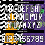Custom Purple White-Black 3D Halloween Performance T-Shirt photo 3