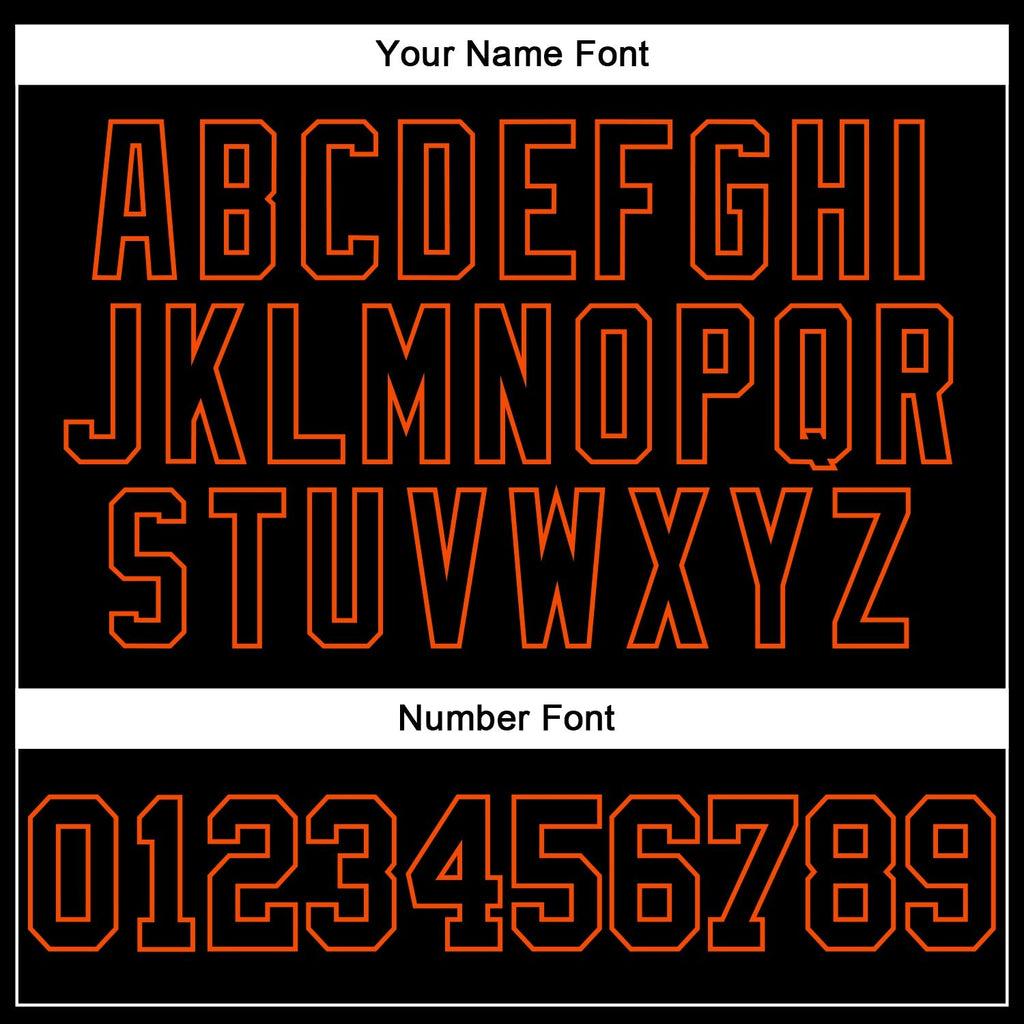 Custom Stitched Black Orange 3D Pattern Design Gradient Square Shape Sports Pullover Sweatshirt Hoodie photo 4