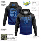 Custom Stitched Black US Navy Blue-Light Blue 3D Pattern Design Gradient Square Shape Sports Pullover Sweatshirt Hoodie photo 2