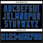 Custom Stitched Black US Navy Blue-Light Blue 3D Pattern Design Gradient Square Shape Sports Pullover Sweatshirt Hoodie photo 4