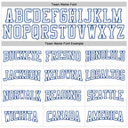 Custom Stitched White Royal 3D Pattern Design Gradient Square Shape Sports Pullover Sweatshirt Hoodie photo 2