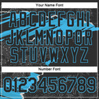 Custom Stitched Black Sky Blue 3D Pattern Design Torn Paper Style Sports Pullover Sweatshirt Hoodie photo 4