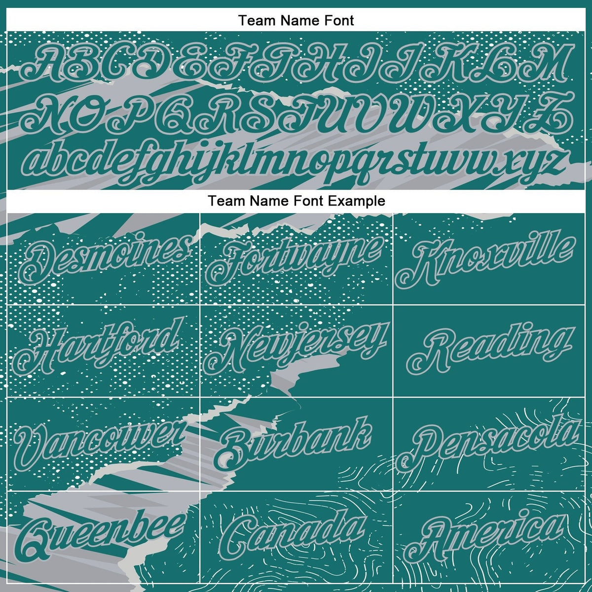 Custom Stitched Teal Gray 3D Pattern Design Torn Paper Style Sports Pullover Sweatshirt Hoodie photo 2