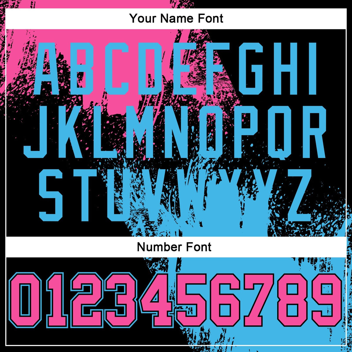 Custom Stitched Black Pink-Sky Blue 3D Pattern Design Abstract Brush Stroke Sports Pullover Sweatshirt Hoodie photo 4
