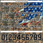Custom Camo Black-White 3D American Flag Hunting Sports Pullover Sweatshirt Hoodie photo 3