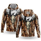 Custom Camo White-Black 3D Gun Hunter Deer Hunting Sports Pullover Sweatshirt Hoodie
