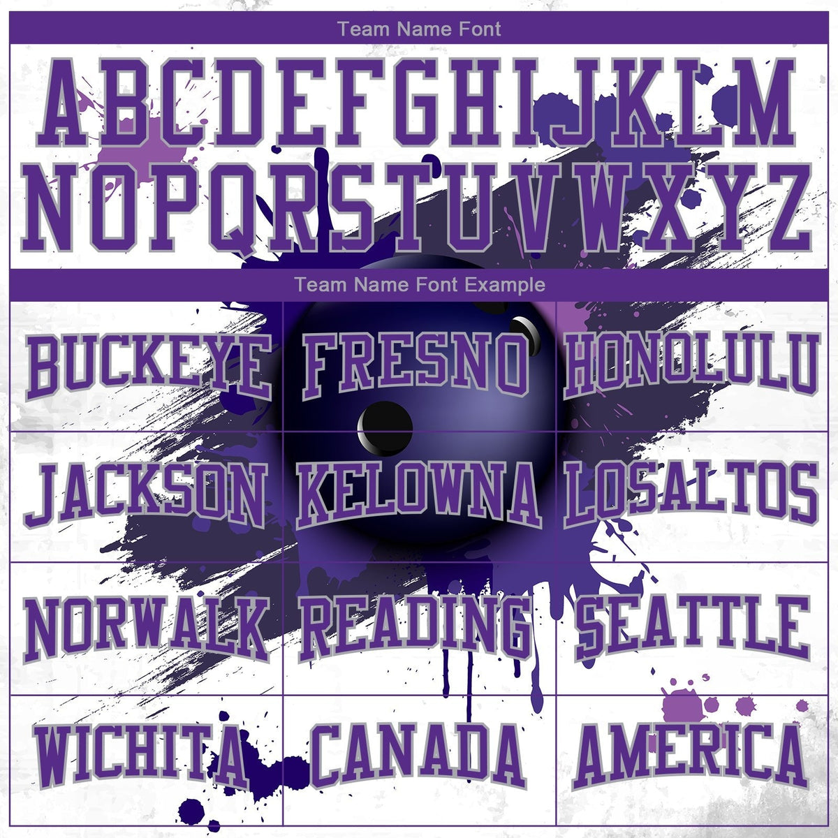 Custom Stitched White Purple-Gray 3D Dripping Splatter Bowling Ball Sports Pullover Sweatshirt Hoodie photo 2